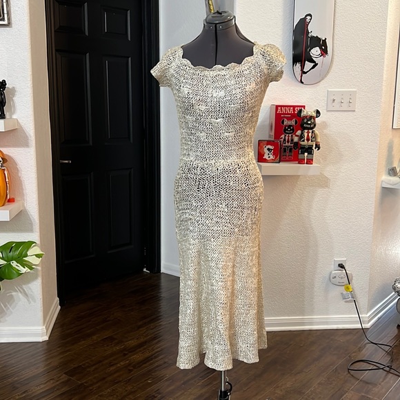 Vintage Bea Magnus Hand Knit Dress